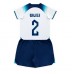 Tanie Strój piłkarski Anglia Kyle Walker #2 Koszulka Podstawowej dla dziecięce MŚ 2022 Krótkie Rękawy (+ szorty)